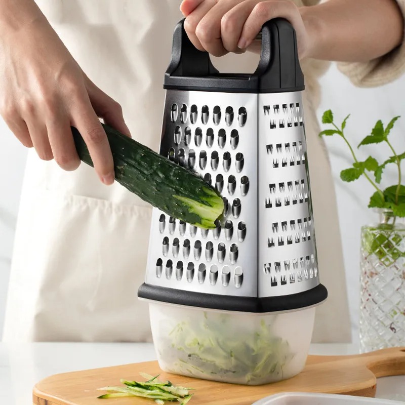 Household Kitchen Gadgets Vegetable Cutter Silk Cutter - Dört Taraflı Kutu Rende Sebze Dilimleyici