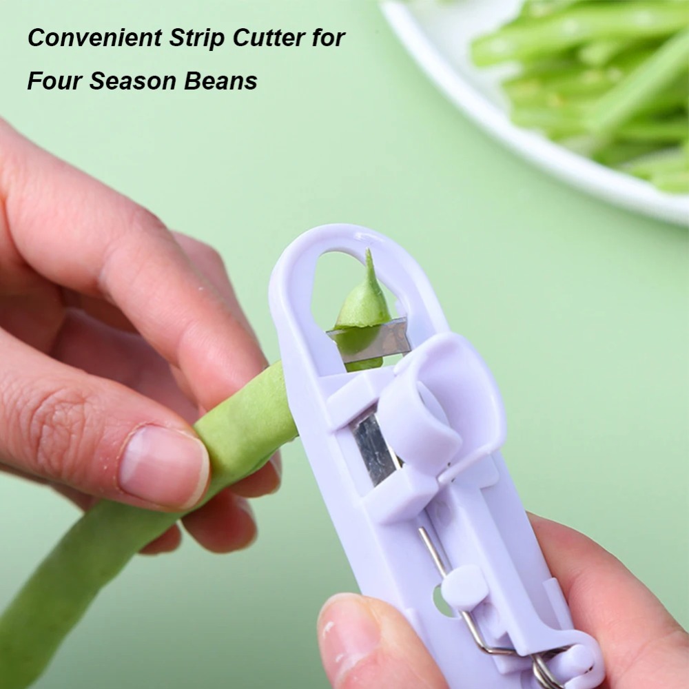 Household Kitchen Gadgets Vegetable Cutter Silk Cutter - 1 adet yeşil fasulye dilimleyici kesici