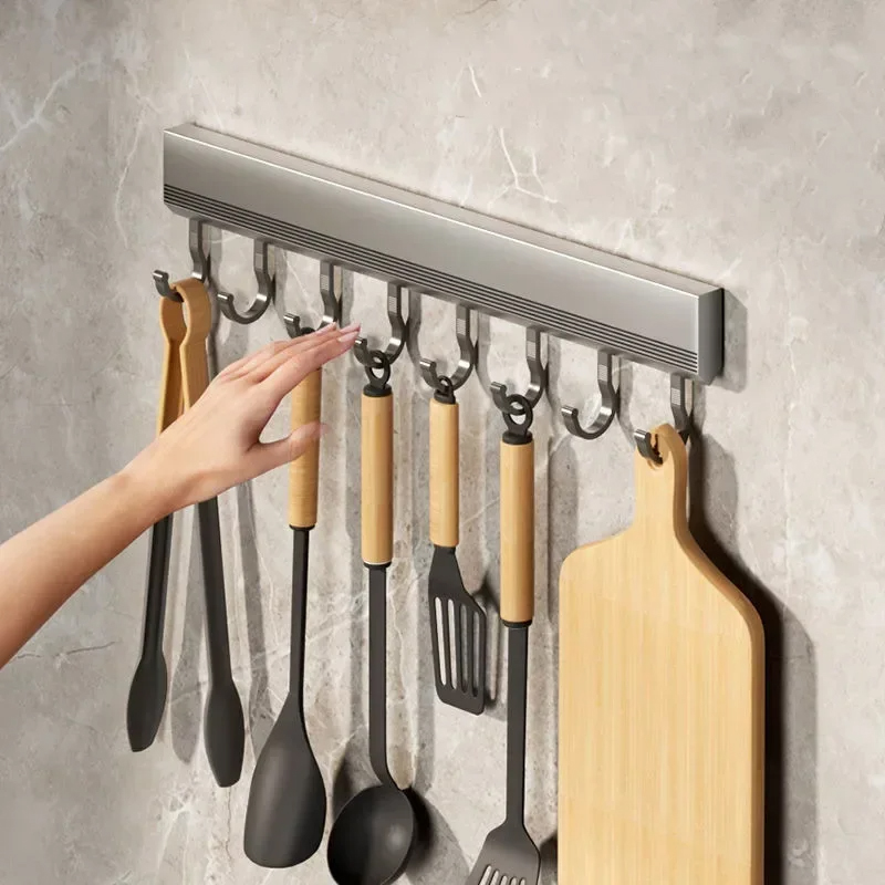 Kitchen Gadgets Rack - Mutfak Depolama Rafı Alüminyum Alaşımlı Kanca