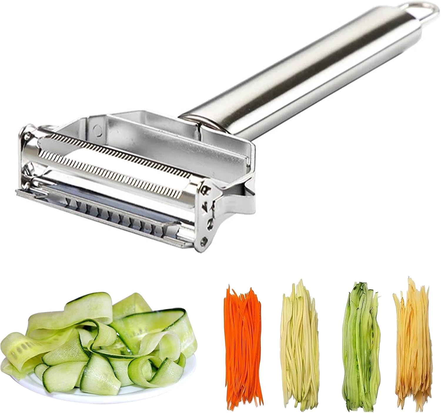Household Kitchen Gadgets Vegetable Cutter Silk Cutter - ReNext Çok Fonksiyonlu Paslanmaz Çelik Jülyen