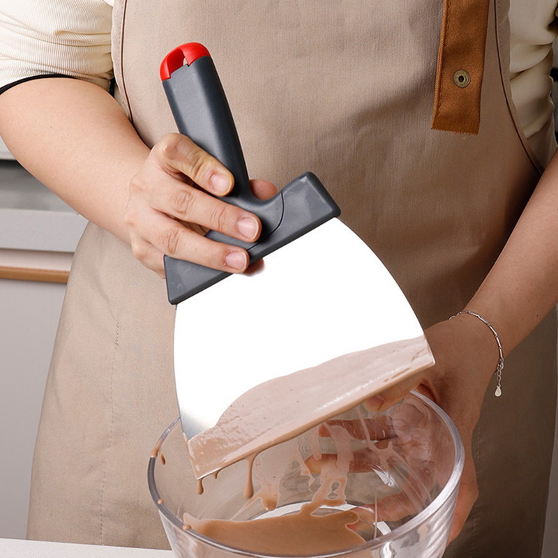 Kitchen Gadgets Must Have - Paslanmaz Çelik Hamur Kazıyıcı Kaplama Spatula