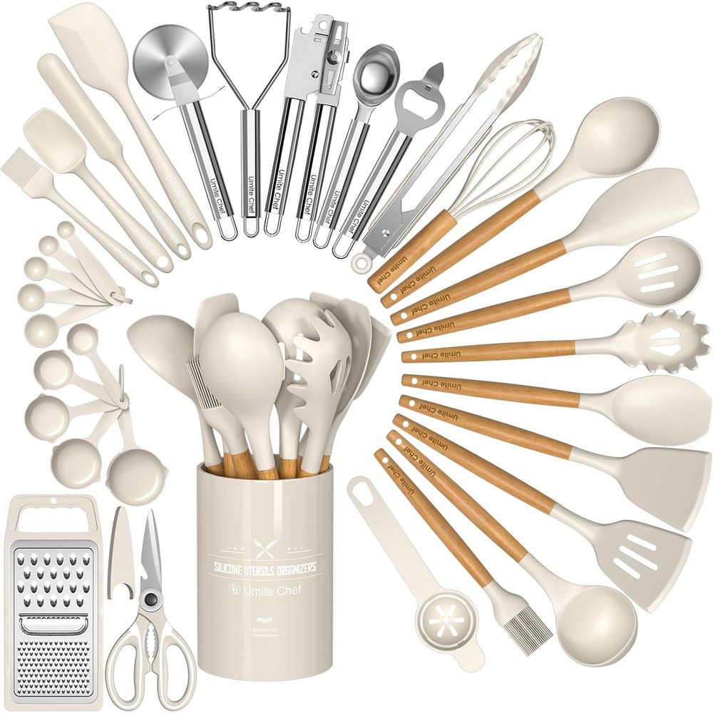 Kitchen Gadgets And Utensils - Kalınlaştırılmış Silikon Mutfak Gereçleri Seti -