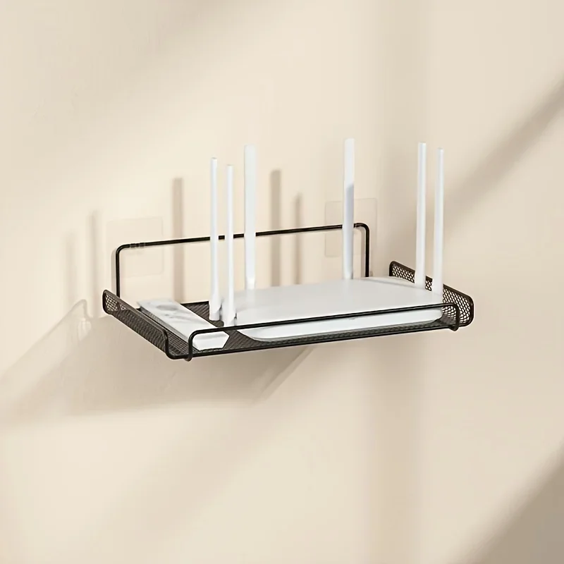 Kitchen Gadgets Rack - Paslanmaz Çelik Router Rafı Deliksiz WiFi