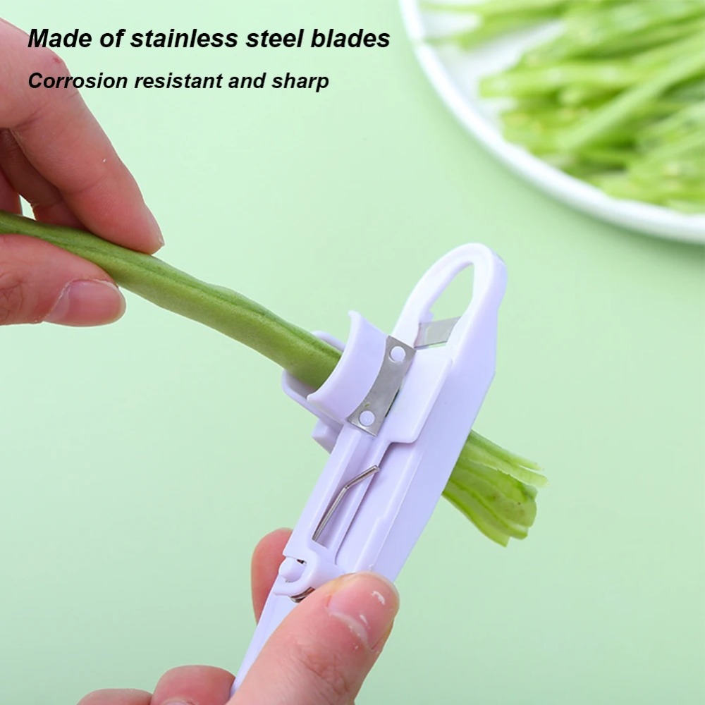 1 adet yeşil fasulye dilimleyi - Household Kitchen Gadgets Vegetable Cutter Silk Cutter incelemesi ve fiyatı