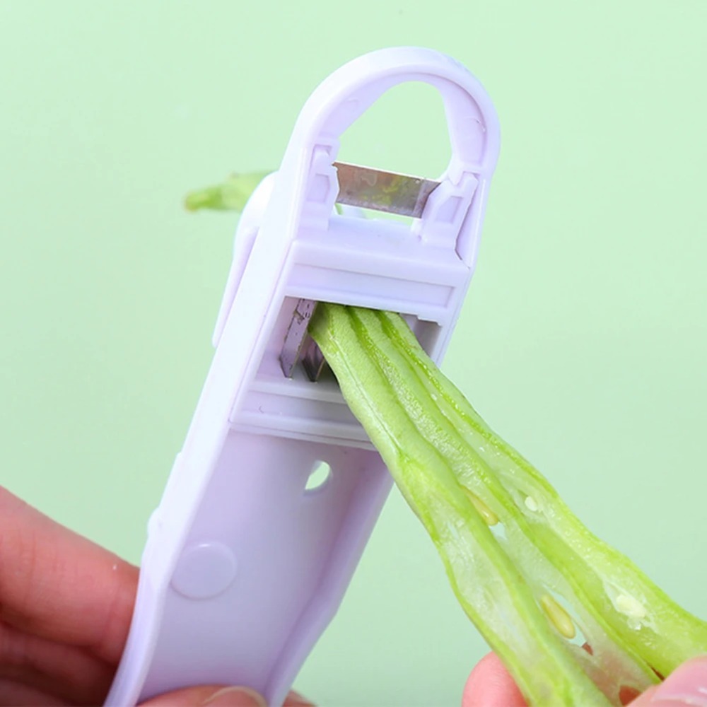 1 adet yeşil fasulye dilimleyi - Household Kitchen Gadgets Vegetable Cutter Silk Cutter incelemesi ve fiyatı