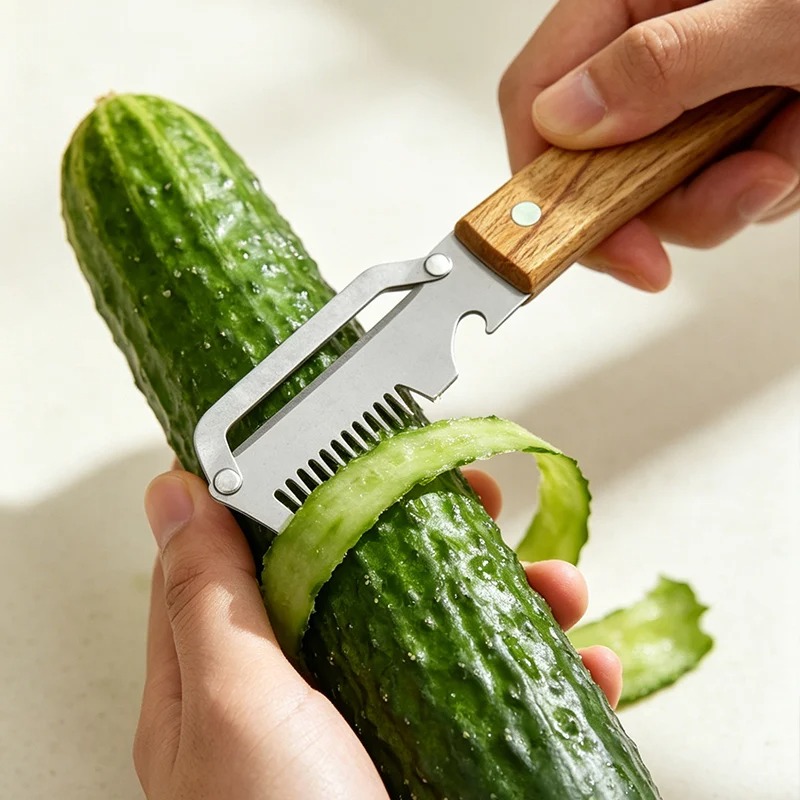 Çok fonksiyonlu Soyucu Paslanm - Household Kitchen Gadgets Vegetable Cutter Silk Cutter incelemesi ve fiyatı