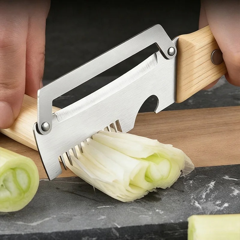 Çok fonksiyonlu Soyucu Paslanm - Household Kitchen Gadgets Vegetable Cutter Silk Cutter incelemesi ve fiyatı