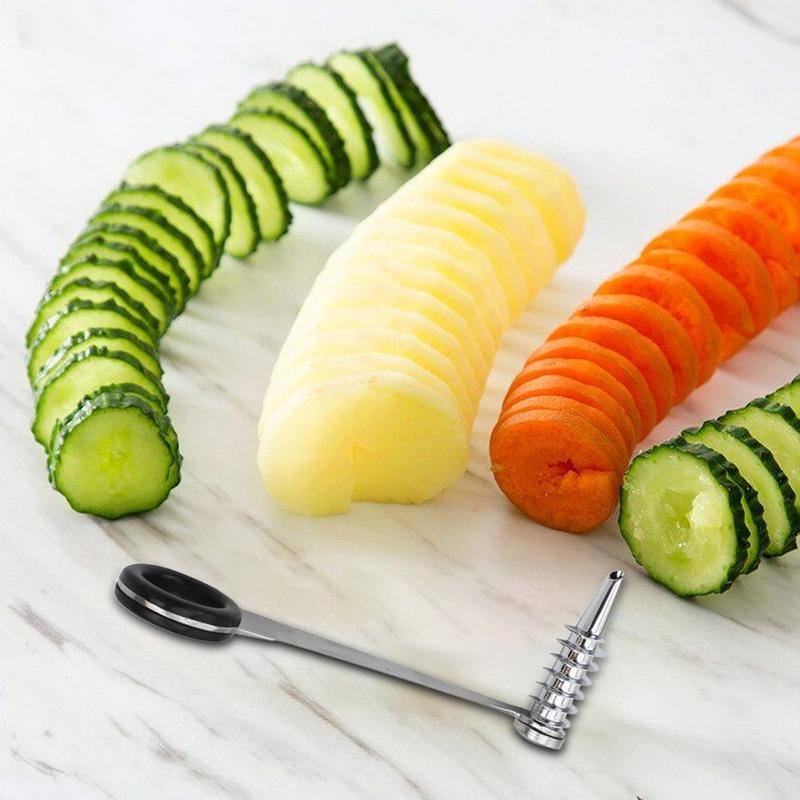 Spiral Dilimleme Bıçağı Salata - Household Kitchen Gadgets Vegetable Cutter Silk Cutter incelemesi ve fiyatı